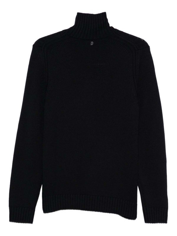 The Best Shops DONDUP: Turtlenecks & Polo necks - Blue Wool Turtleneck Sweater