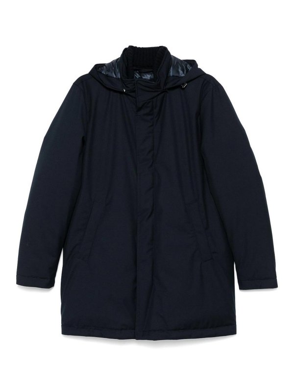 HERNO: padded jackets - Long Down Jacket With Hood