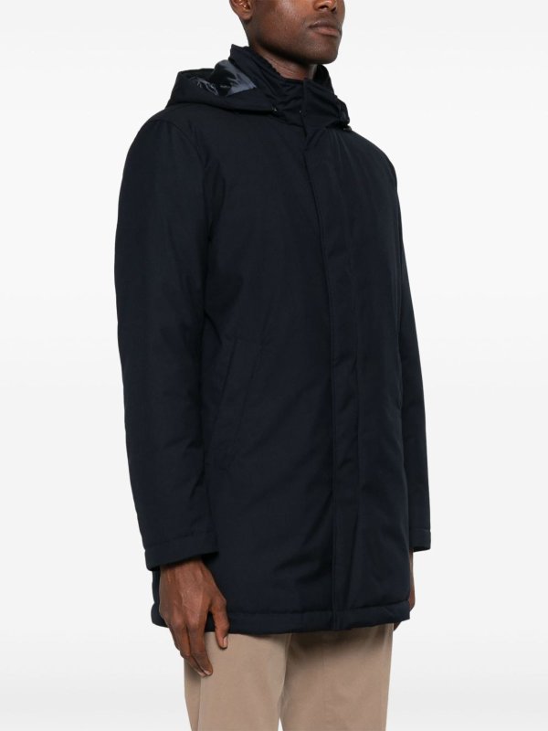 The Best Shops HERNO: padded jackets - Long Down Jacket With Hood