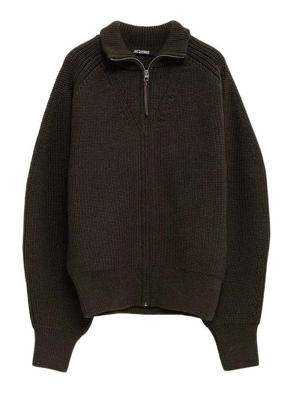 JACQUEMUS: Suéteres con cuello pico - Suéter Cuello Redondo - Verde