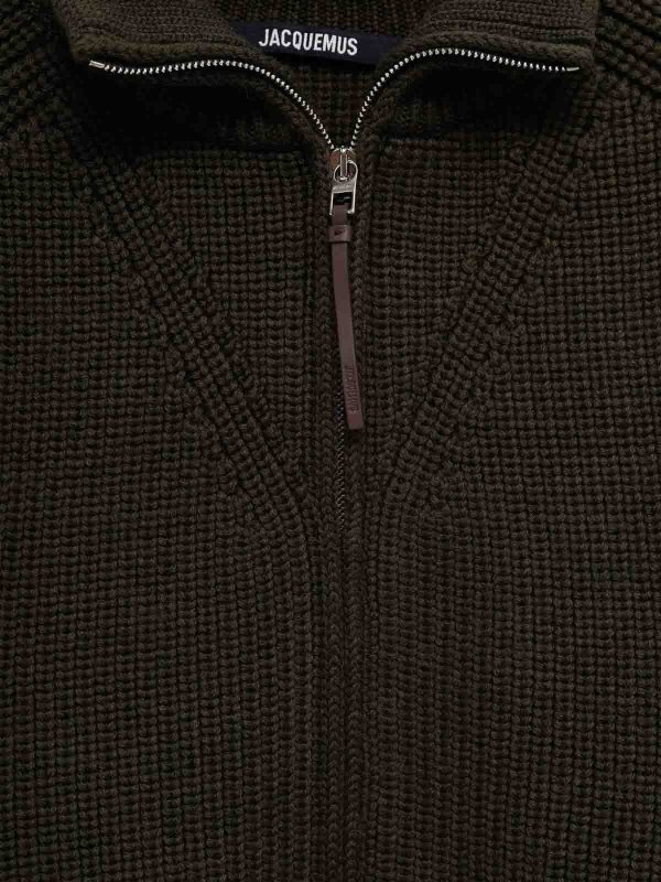 The Best Shops JACQUEMUS: Suéteres con cuello pico - Suéter Cuello Redondo - Verde