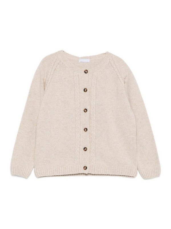LARANJINHA: Cardigans - Cardigan - Beige