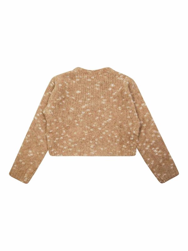Liu Jo: crew necks online - Beige Crew Neck Sweater