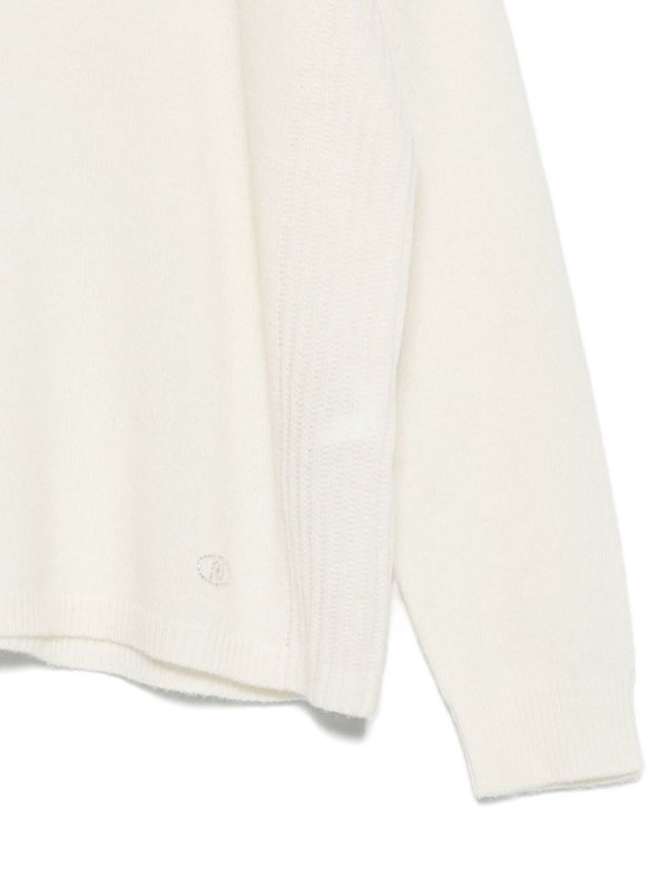 The Best Shops Liu Jo: Cuellos altos y polos - Suéter Con Cuello Alto - Blanco