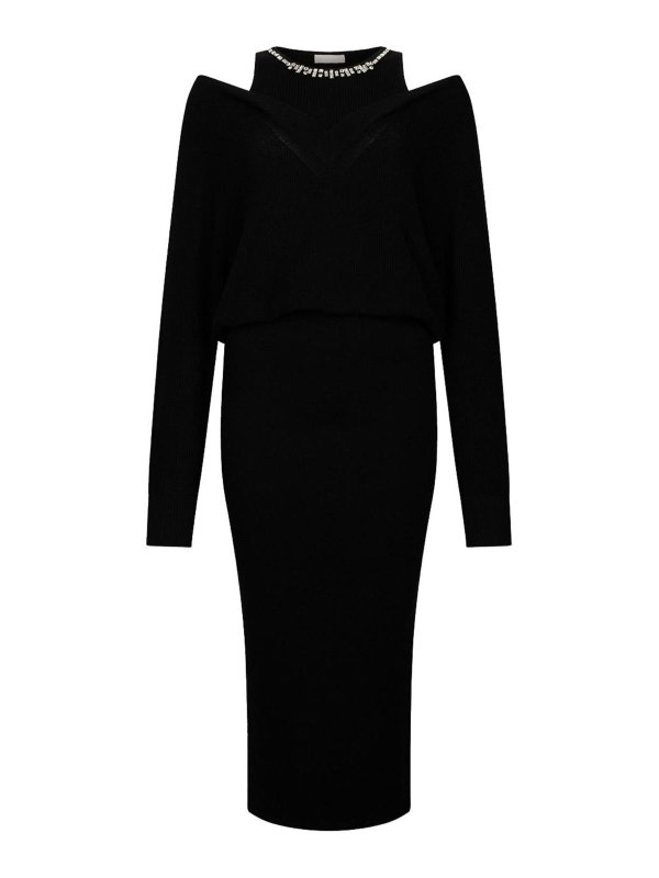 Liu Jo: Robe longueur genou - Robe Au Genou - Noir