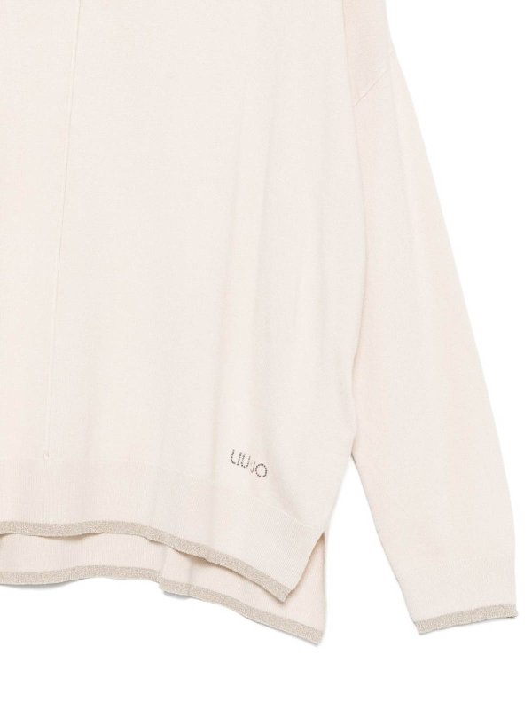 Liu Jo: Suéteres con cuello pico online - Suéter Cuello Redondo - Beis