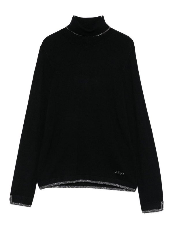 Liu Jo: Rollkragenpullover  und Polo-Ausschnitt - Rollkragenpullover - Schwarz