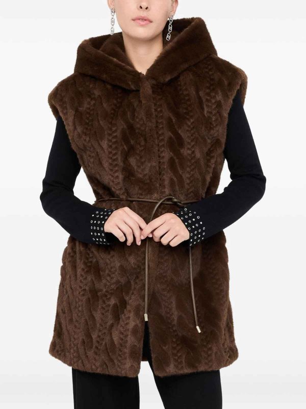 The Best Shops Liu Jo: Gilets - Gilet - Marron