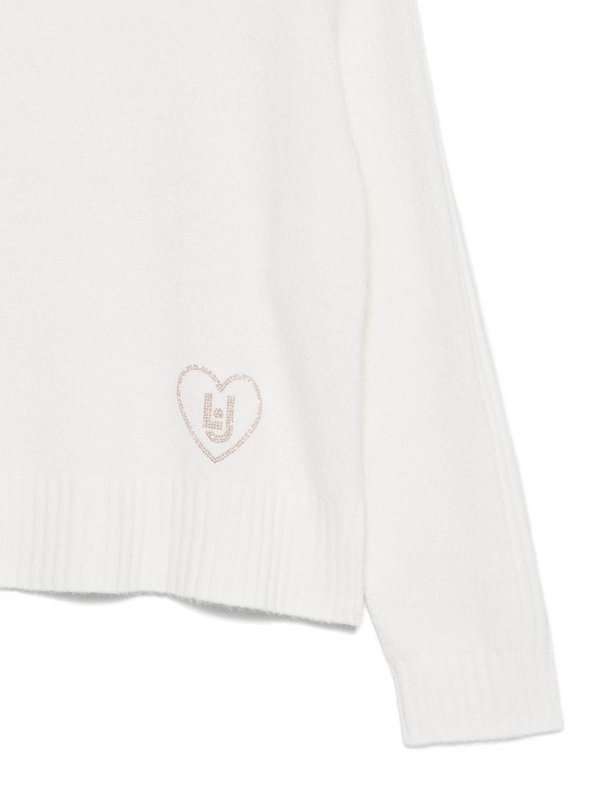 Liu Jo: Suéteres con cuello pico online - Suéter Cuello Redondo - Blanco