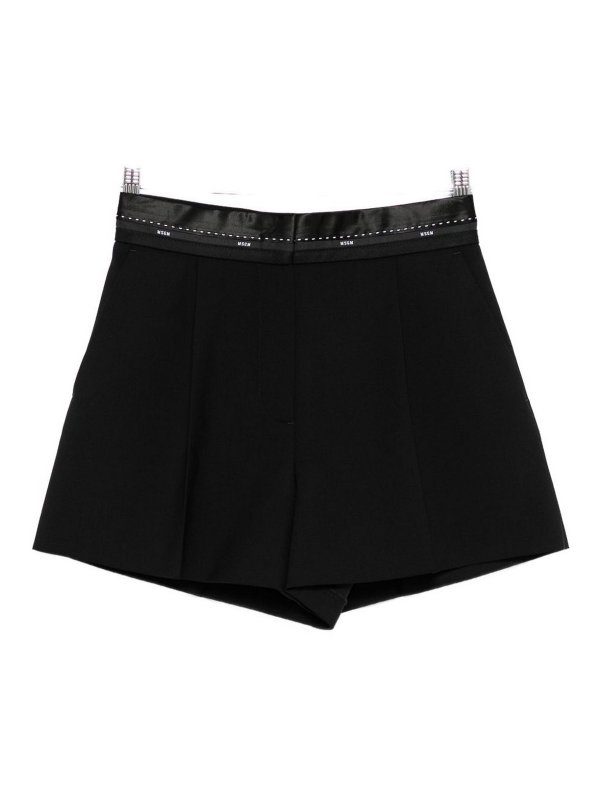 m.s.g.m.: Hosen Shorts - Shorts - Schwarz