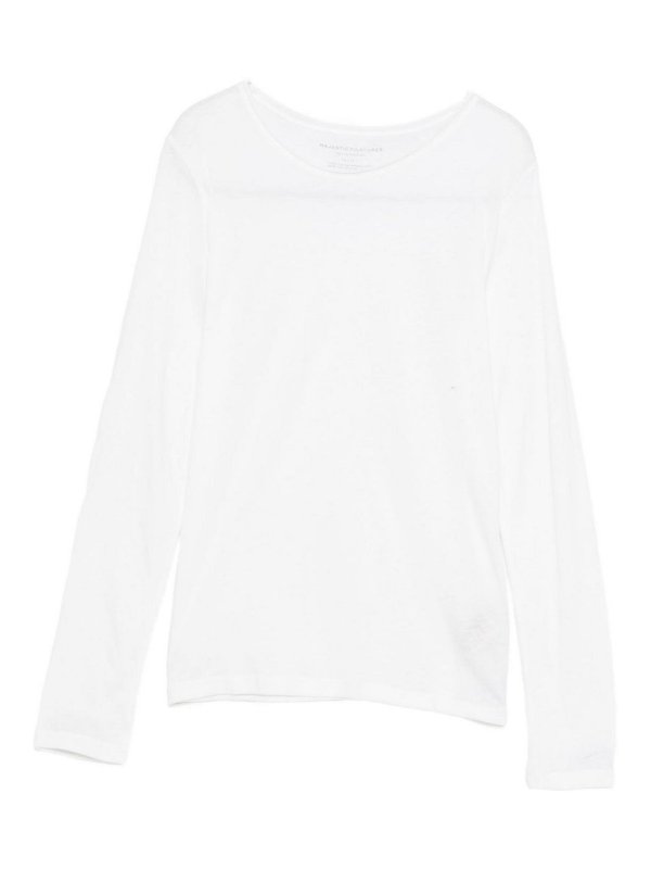 Majestic Filatures: クルーネック - クルーネック - 白