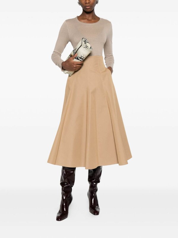 Majestic Filatures buy online Rundhalspullover - Beige