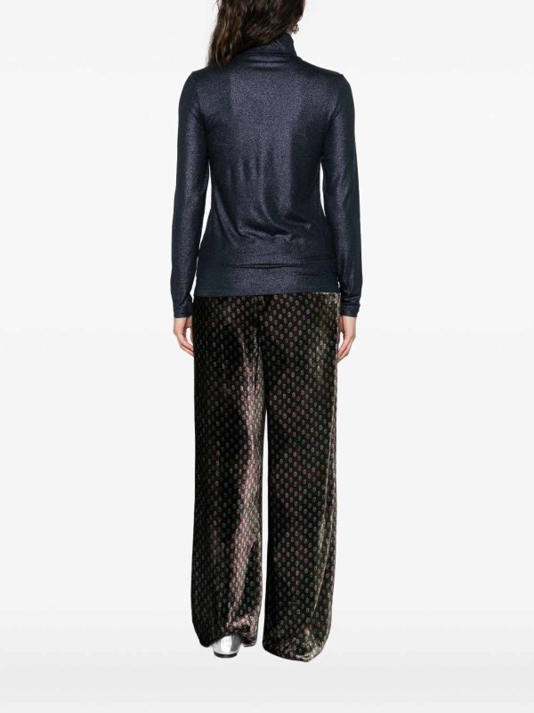 Rundhalspullover - Blau shop online: Majestic Filatures