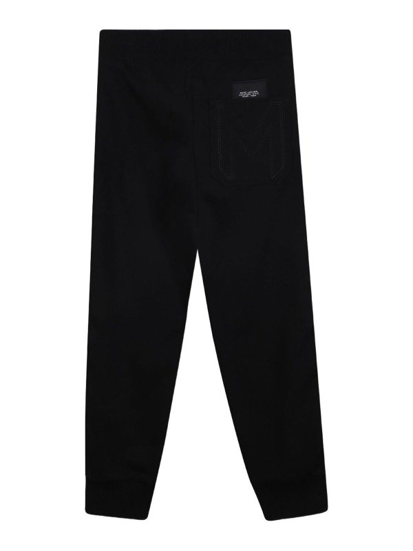 MARC JACOBS: pantaloni sport online - Trackpants di cotone nero