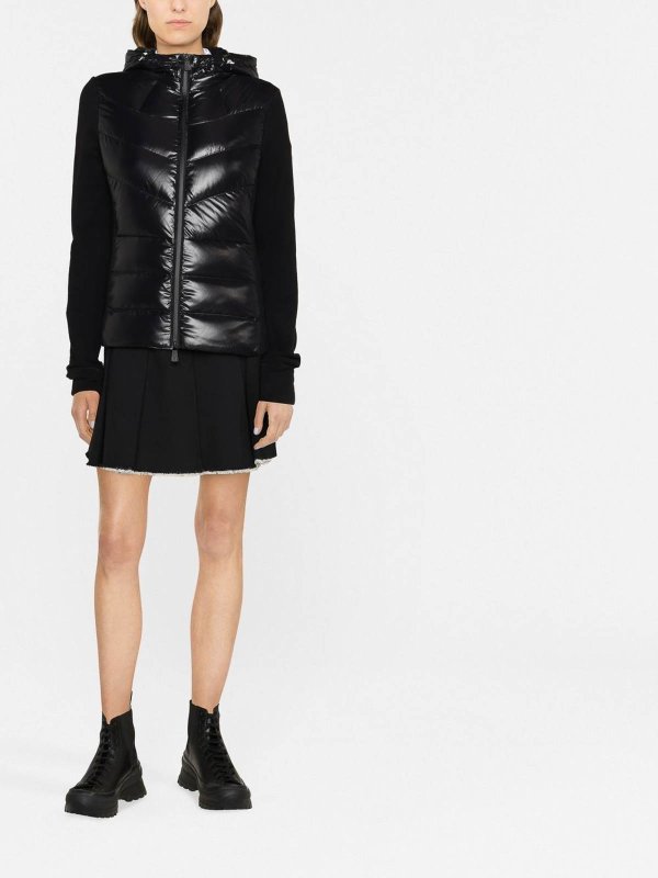 MONCLER: Suéteres con cuello pico online - Suéter Cuello Redondo - Negro