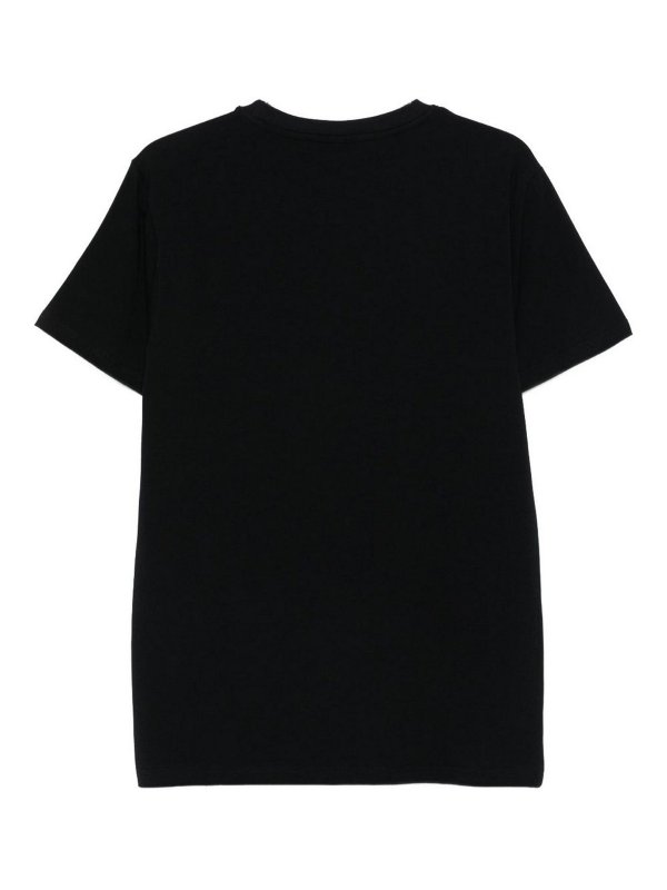 MOSCHINO: t-shirts online - Cotton Short-Sleeved T-Shirt With Logo