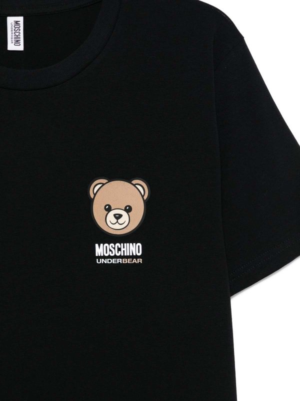 The Best Shops MOSCHINO: t-shirts - Cotton Short-Sleeved T-Shirt With Logo