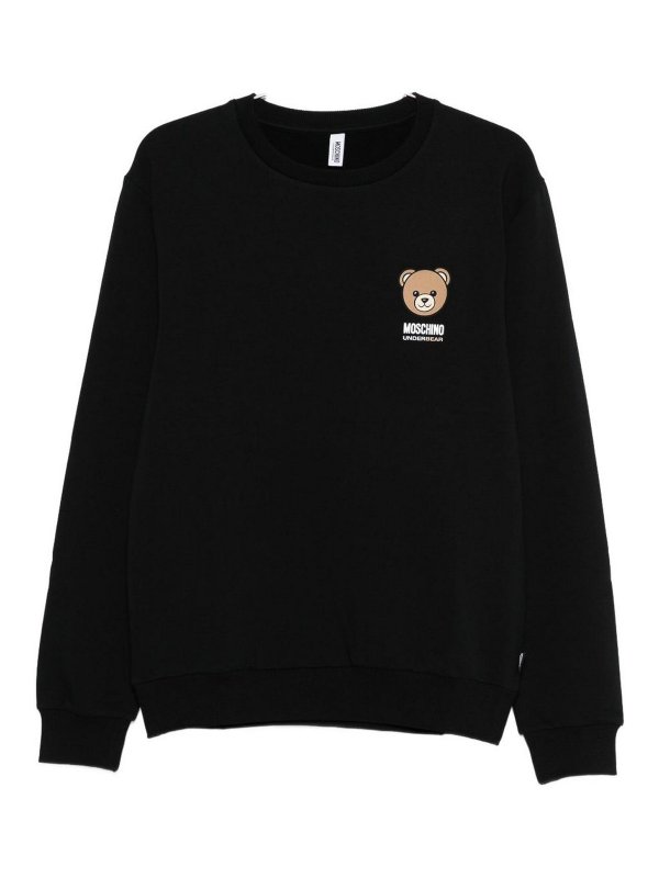 MOSCHINO: Sudaderas y suéteres - Sudadera - Negro