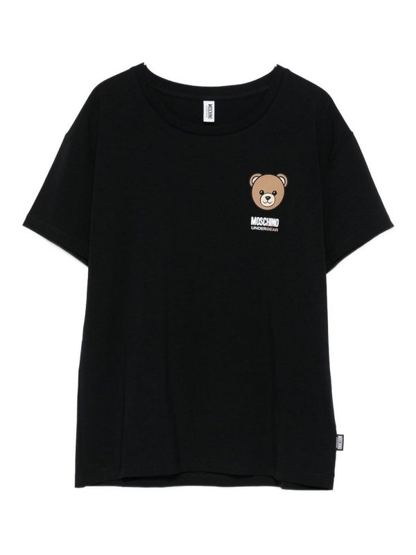 MOSCHINO: T-shirts - T-Shirt - Schwarz