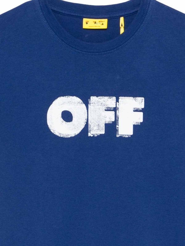 OFF-WHITE: t-shirt online - T-shirt di cotone a maniche corte