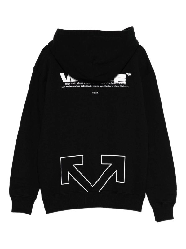 OFF-WHITE: Sweatshirts & Sweaters online - Crew Neck Sweatshirt With Print