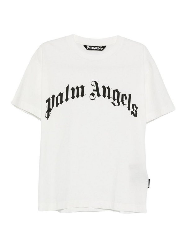 Palm Angels: Camisetas - Camiseta - Blanco