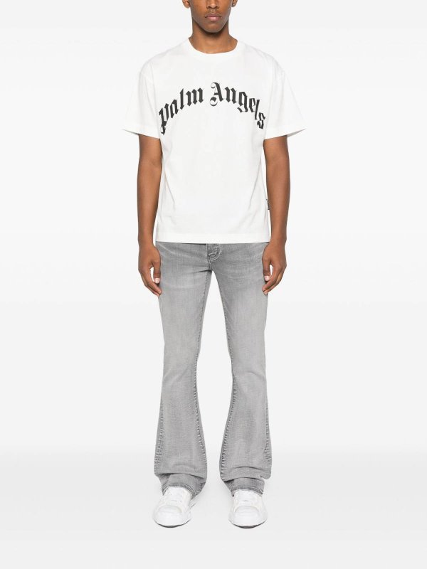 Palm Angels: Camisetas online - Camiseta - Blanco