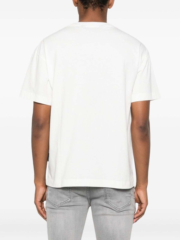 The Best Shops Palm Angels: Camisetas - Camiseta - Blanco