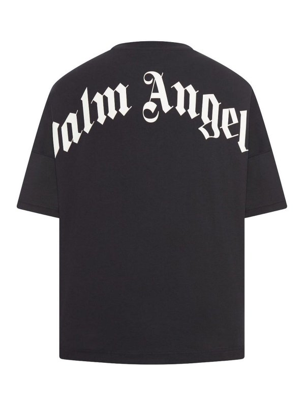 Palm Angels: Camisetas online - Suéter Cuello Redondo - Blanco