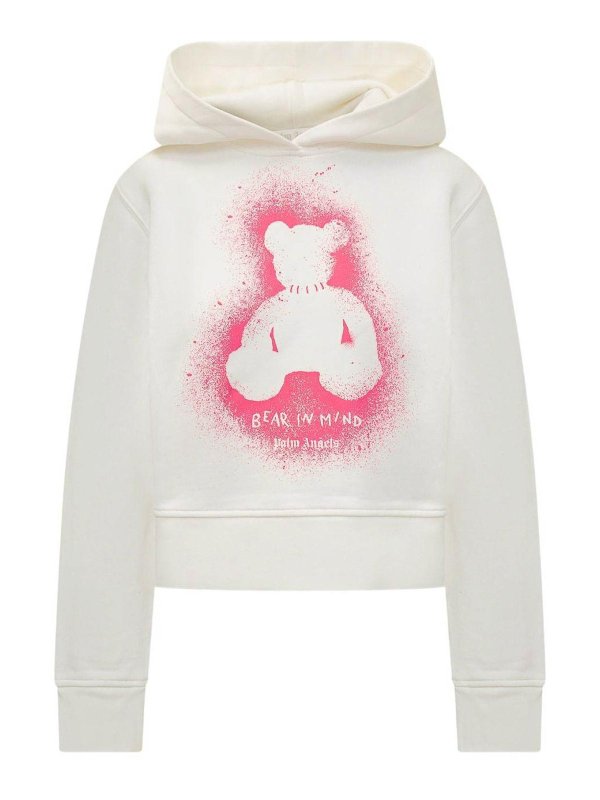 Palm Angels: Sweatshirts & Pulls - Sweat-Shirts - Blanc