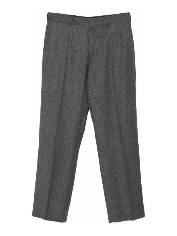 PAUL SMITH: Tailored & Formal trousers - Grey Elegant Trousers In Cashmere And Wool