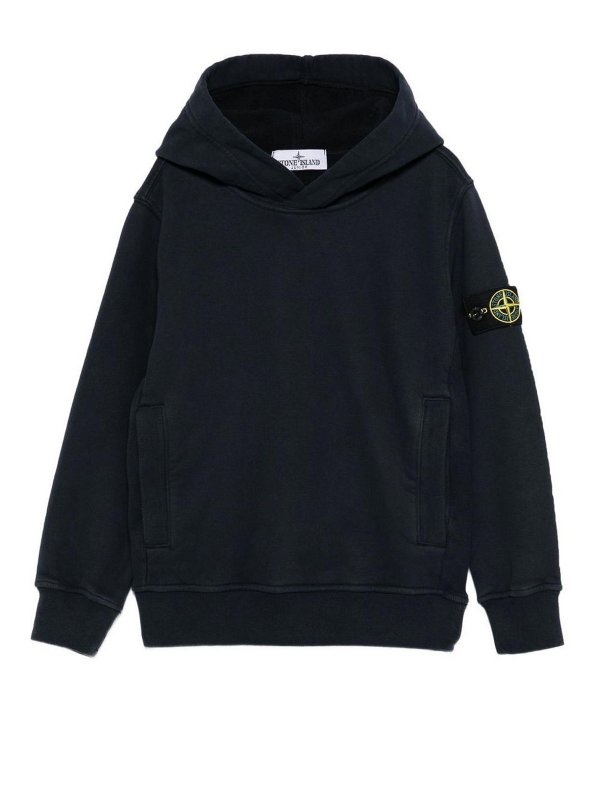 STONE ISLAND: Sweatshirts & Sweaters - Cotton Hoodie With Logo