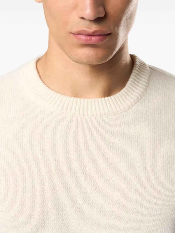 The Best Shops STONE ISLAND: crew necks - Crew Neck Sweater With Logo Patch