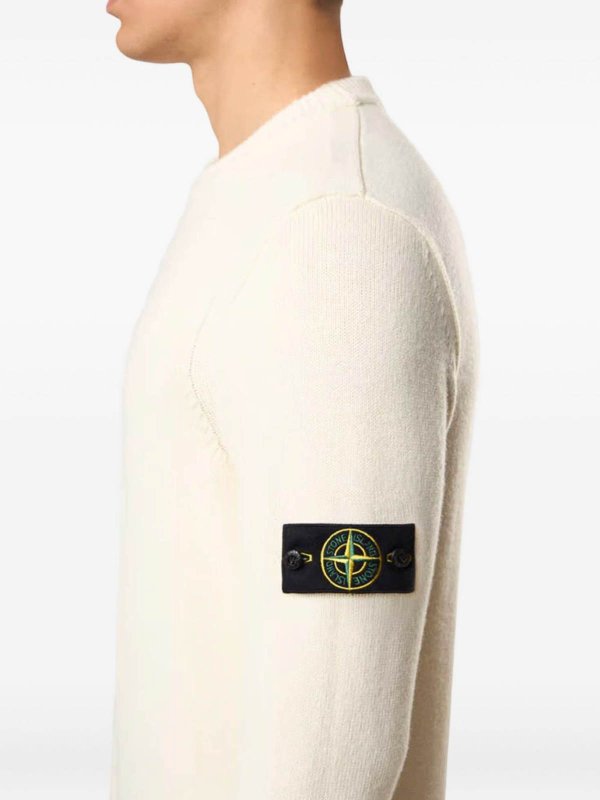 STONE ISLAND buy online Crew Neck Sweater With Logo Patch
