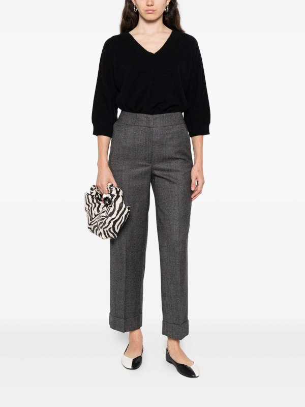 V-Pullover - Schwarz shop online: TABARONI CASHMERE