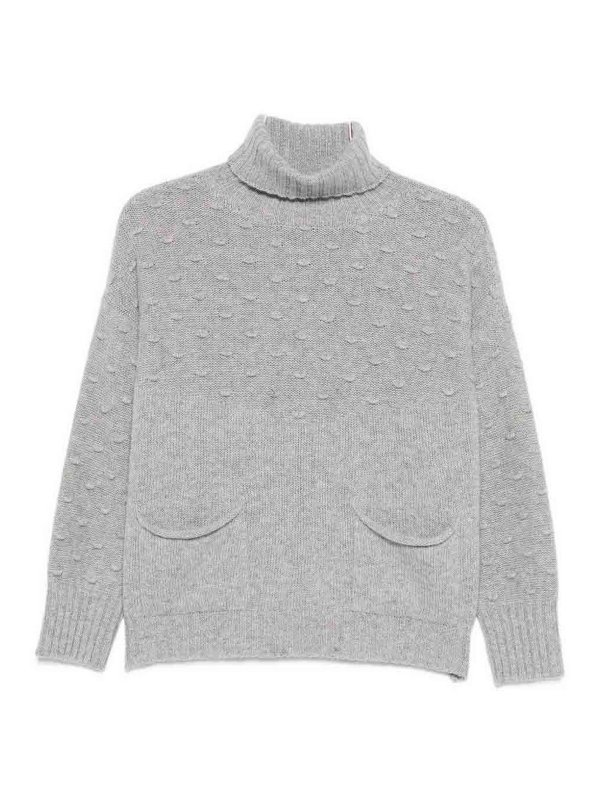 TABARONI CASHMERE: Turtlenecks & Polo necks - Wool And Cashmere Blend Turtleneck Sweater