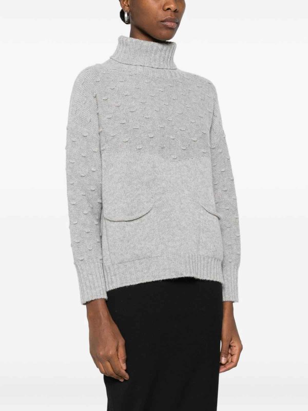 TABARONI CASHMERE: Turtlenecks & Polo necks online - Wool And Cashmere Blend Turtleneck Sweater