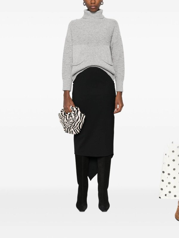 Wool And Cashmere Blend Turtleneck Sweater shop online: TABARONI CASHMERE