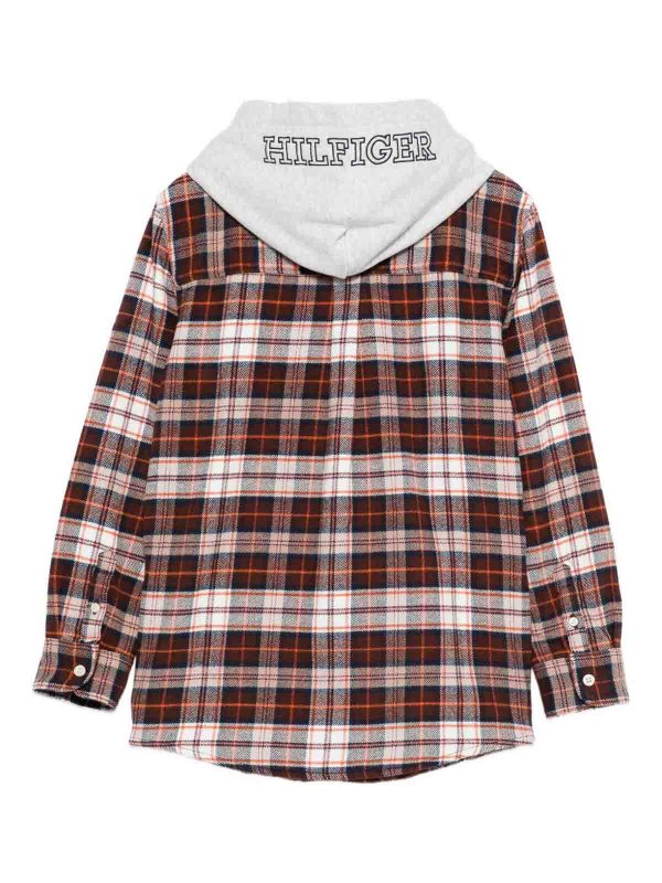 TOMMY HILFIGER: Sweatshirts & Sweaters online - Checked Hoodie For Boys