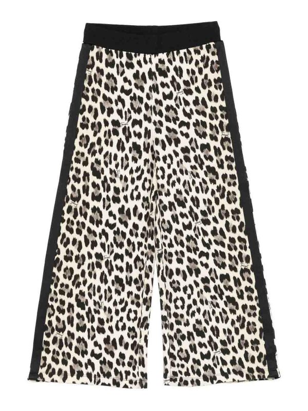 TWINSET: casual trousers - Leopard Trousers