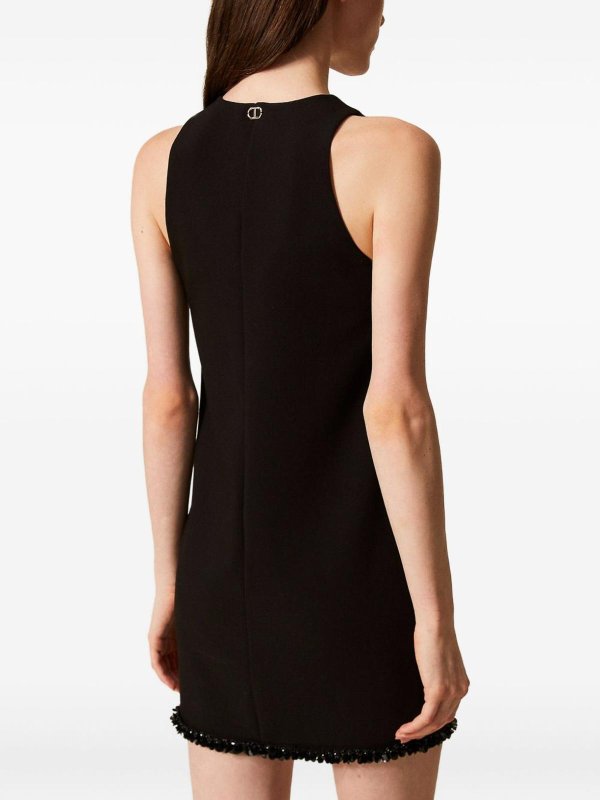 膝丈ドレス - 黒 shop online: TWINSET