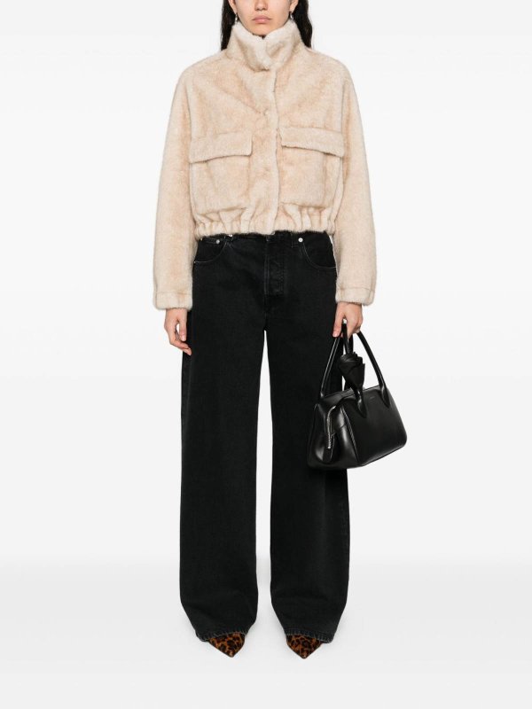 The Best Shops VALENTINI 1972: Fourrure - Manteau En Fourrure - Beige