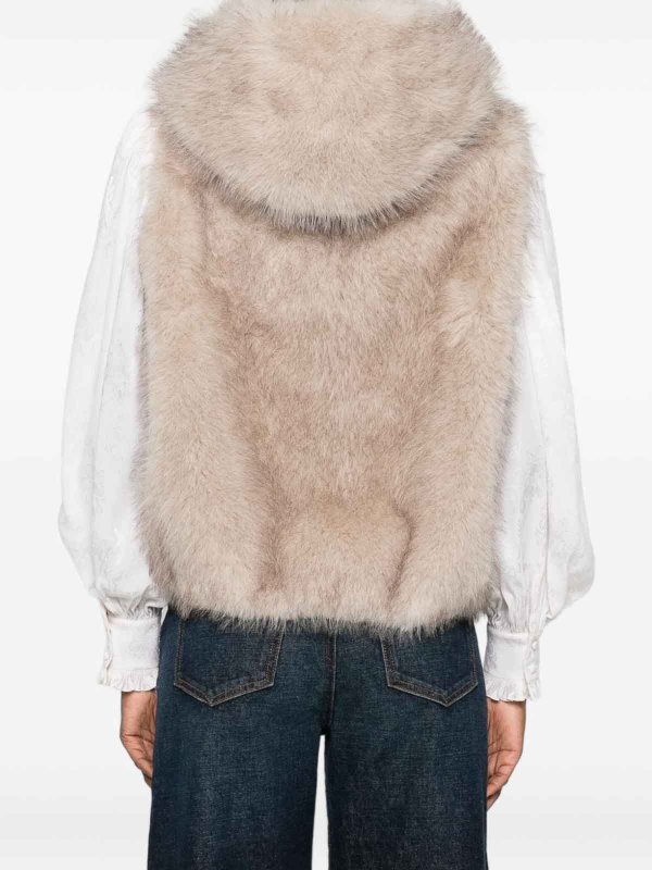 VALENTINI 1972 buy online Giubbotto di pelliccia in finto beige