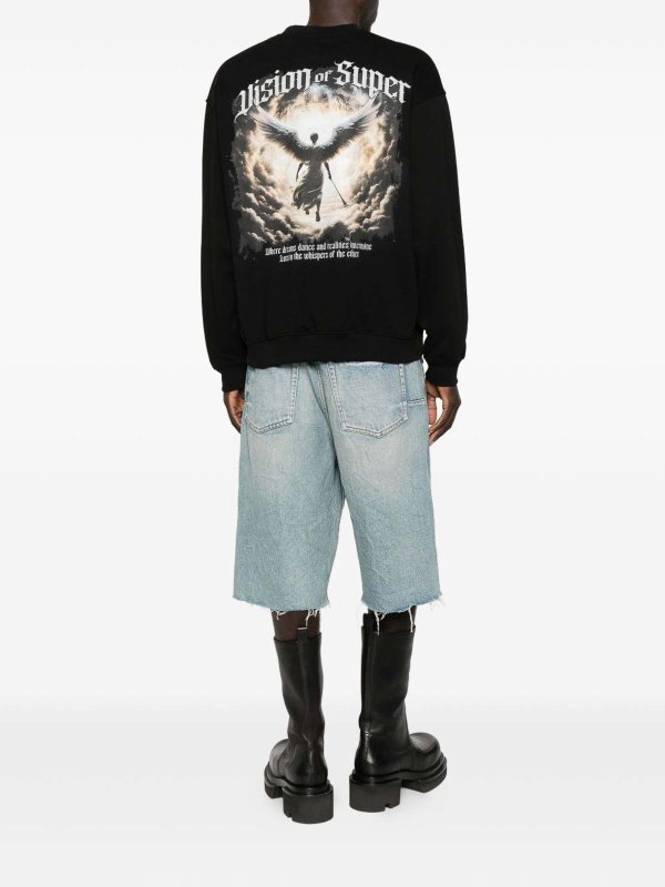 Rundhalspullover - Schwarz shop online: VISION OF SUPER