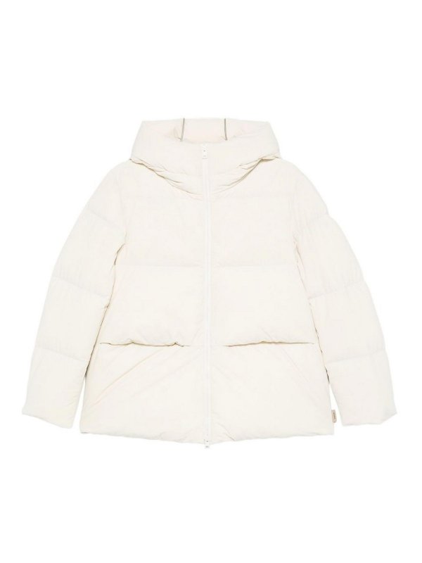 WOOLRICH: padded jackets - Hooded Short Down Jacket
