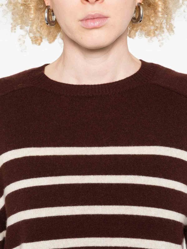 YERSE: Strickpullover mit Rundhalsausschnitt online - Rundhalspullover - Beige