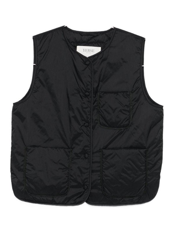 YERSE: padded jackets - Buttoned Padded Vest