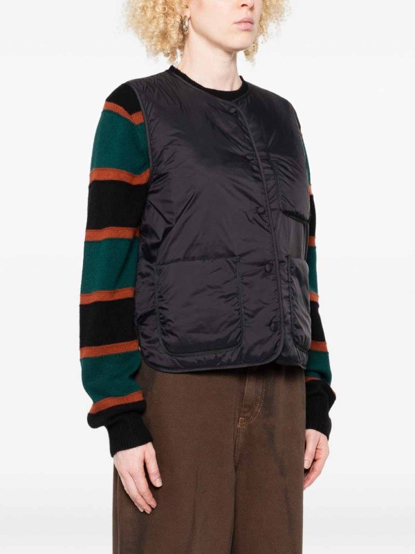 YERSE: padded jackets online - Buttoned Padded Vest