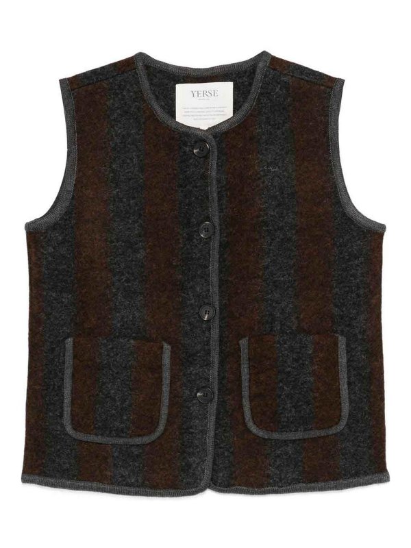 YERSE: Chalecos - Chaleco - Gris