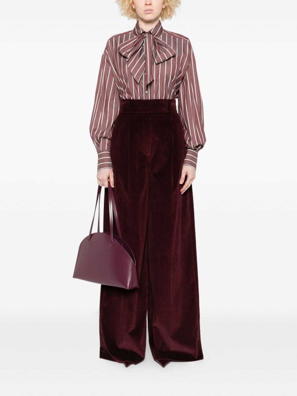 BRUNELLO CUCINELLI: shirts online - Striped Shirt With Bow